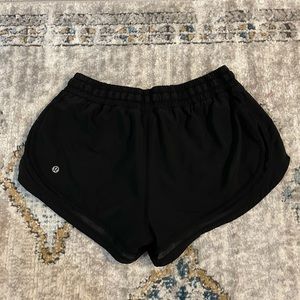 Black lululemon Athletic Shorts with Mesh Detail